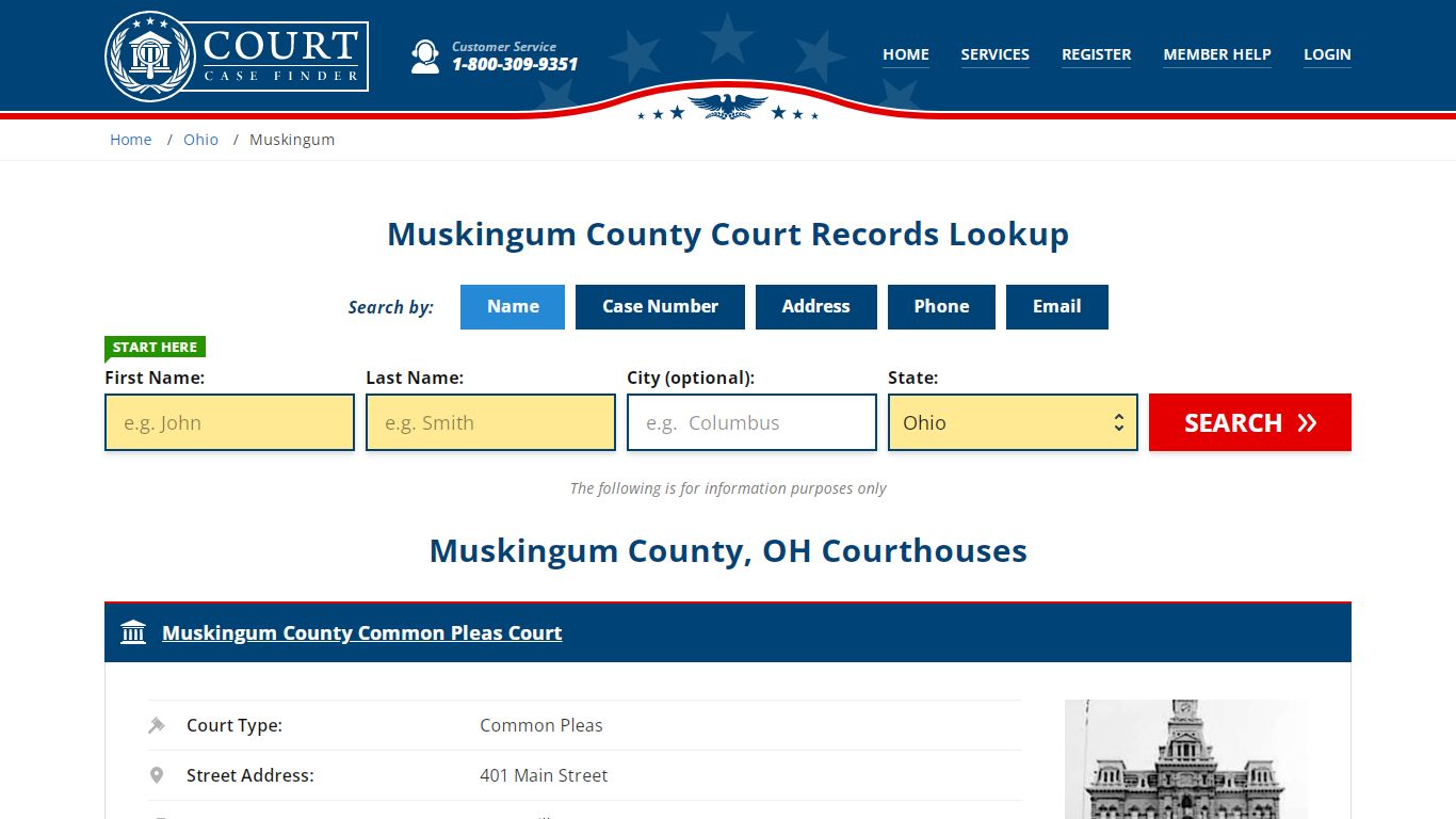 Muskingum County Court Records | OH Case Lookup